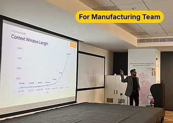 AI training session for manufacturing teams